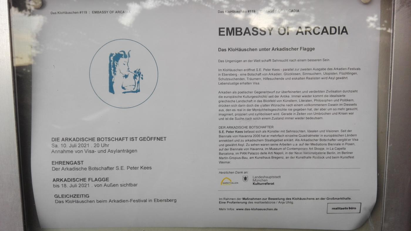 Arkadien im Klohäuschen