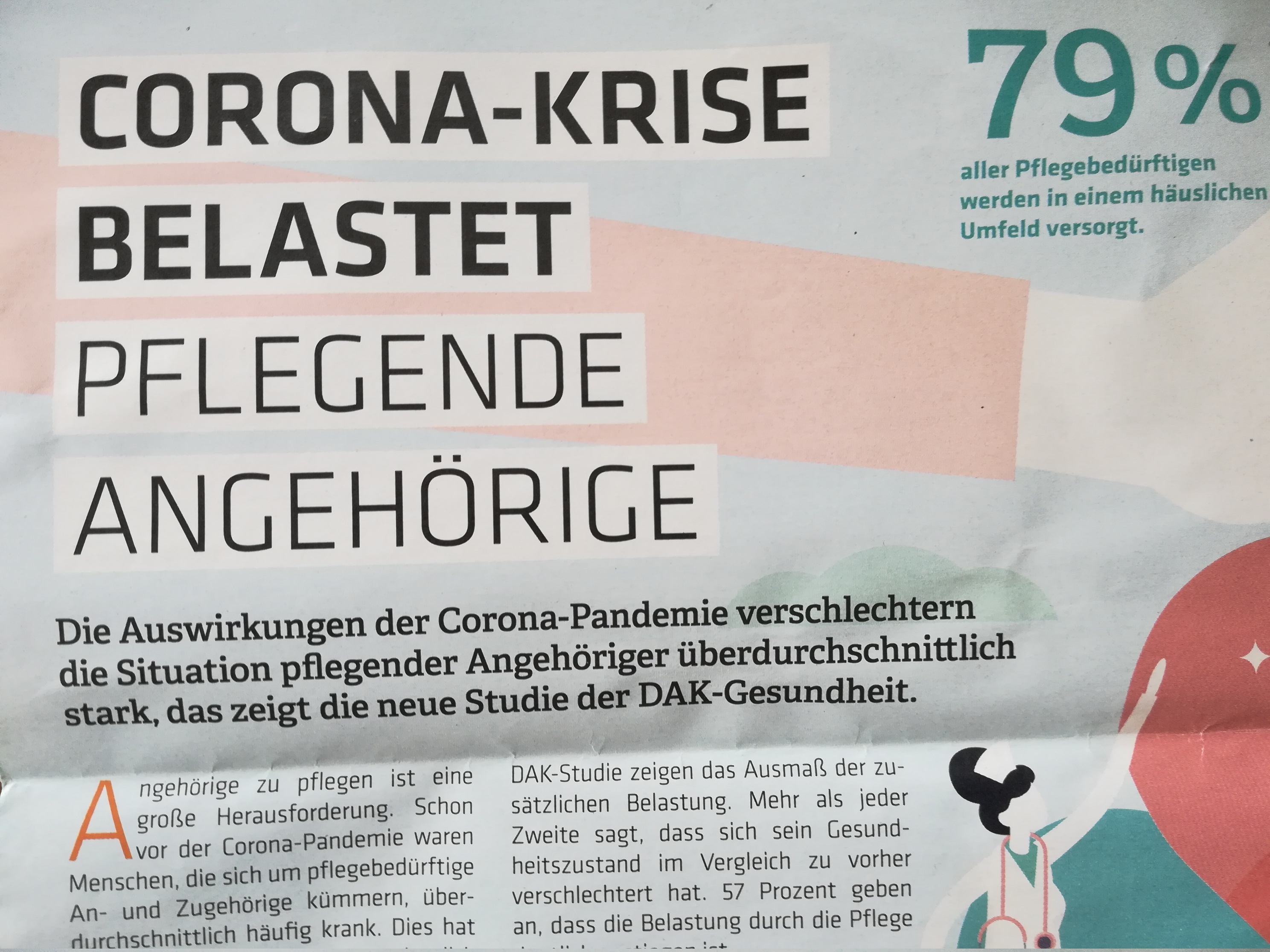 Pflegestudie zeigt "Nebenwirkungen" der Corona-Politik